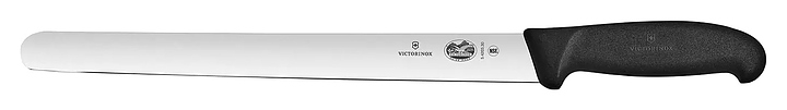 Нож для нарезки ломтиками Victorinox 5.4203.30 Fibrox l=30 см (нерж. сталь / фиброкс) с черной ручкой
