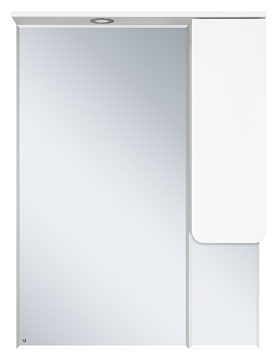Шкаф зеркальный Misty Чегет-75 74х100 см с подсветкой, правый, белый