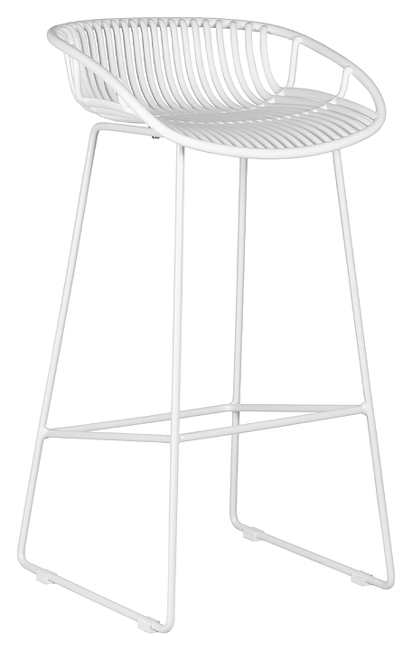Стул барный DOBRIN 775APP-LMZL FRANK (белое)
