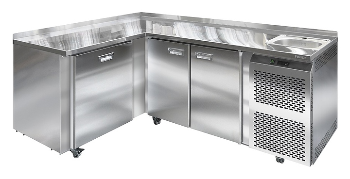Стол холодильный угловой Finist СХСуг-700-1/3 528 л