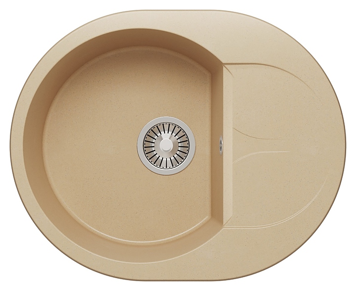 Мойка кухонная Polygran Atol-620 бежевая
