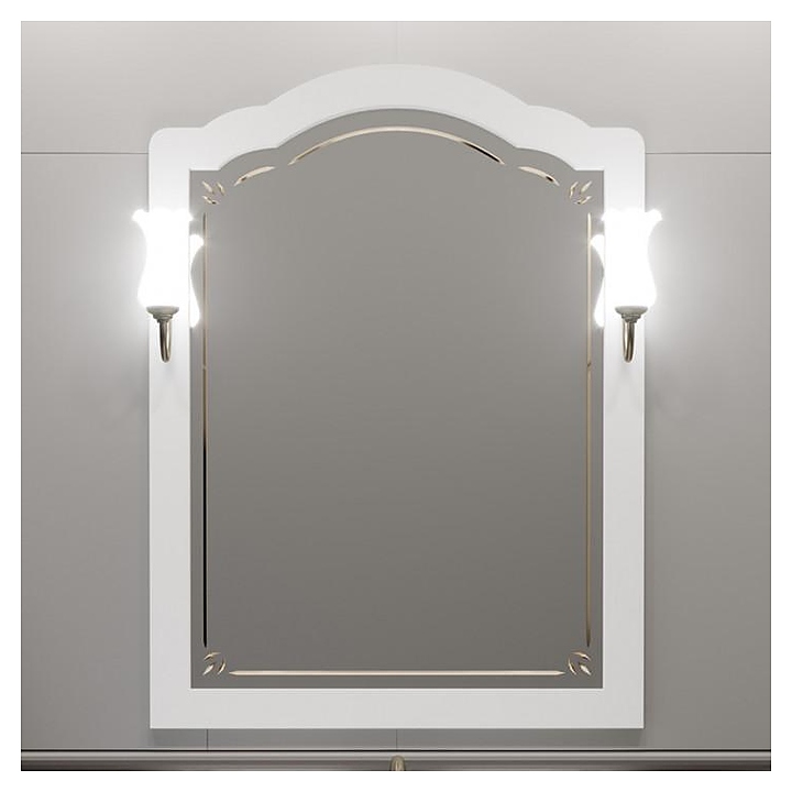 Зеркало OPADIRIS Лоренцо 80 Z0000011065, белый матовый