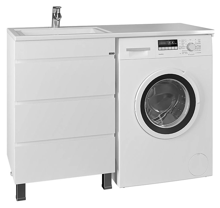 Тумба под раковину СаНта Марс 56 напольная, 3 ящика