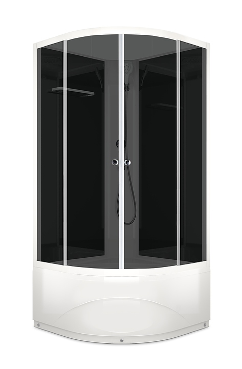 Душевая кабина без крыши Domani-Spa Eco Delight 99 high DS01EcD99HBT00 90х90 см