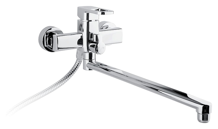 Смеситель для ванны с душем TIMO Sahara 2205YCR с длинным изливом, хром