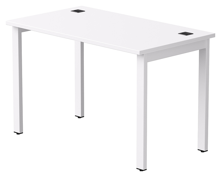 Стол офисный Everprof EVO 1180х670х755 мм (ЛДСП / металл) белый / белый