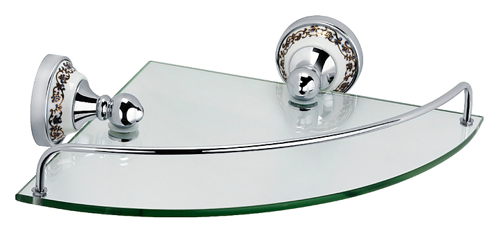 Полка стеклянная угловая Fixsen Bogema FX-78503A