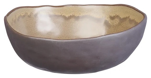 Салатник Kunstwerk Grasp 20732/brown 800 мл d=18 см h=6,5 см (керамика) коричневый