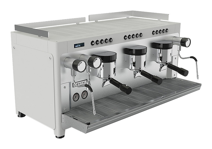 Кофемашина IBERITAL Tandem 3 GR + ЖК-дисплей (Датчик температуры) белая
