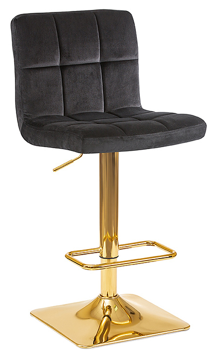 Стул барный DOBRIN 5016-LM-N GOLDIE (черный, золото) 2 шт.