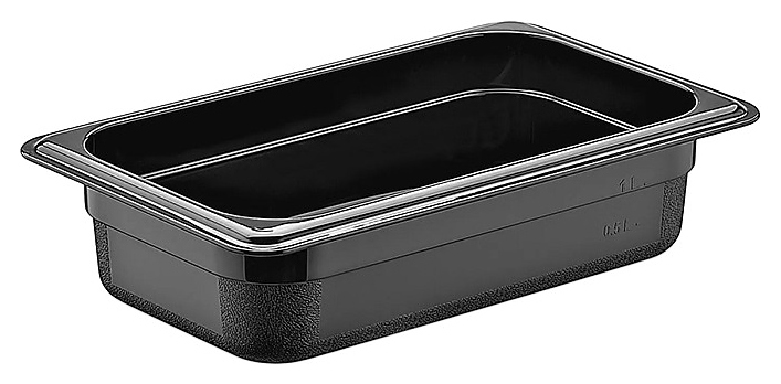 Гастроемкость Gastroplast GNPP-1465/B GN 1/4-65 (265х162х65) 1,5 л полипропилен черная
