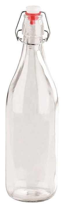 Бутылка для масла и уксуса P.L. Proff Cuisine 81220150 260 мл d=6 см h=19,5 см (стекло) с пробкой и бугельным замком