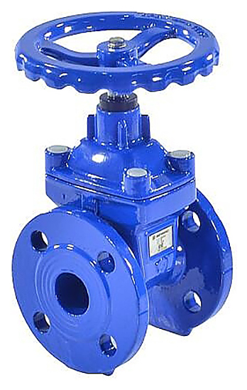 Задвижка чугун Benarmo 30ч39р аналог МЗВ обрезиненный клин с гайкой и направляющими клина Ду 600 Ру10/16 фланец Benarmo