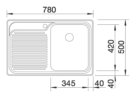 Мойка Blanco TIPO 45 S Compact декор