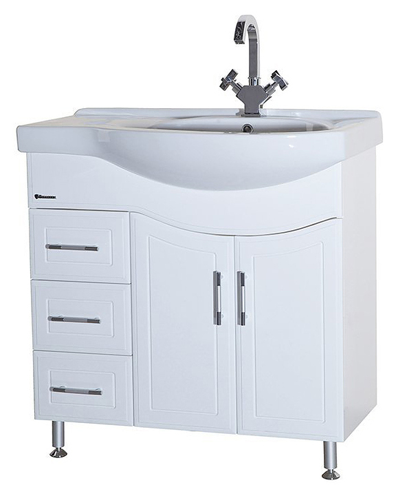 Тумба под раковину Bellezza Коралл 85 L левая