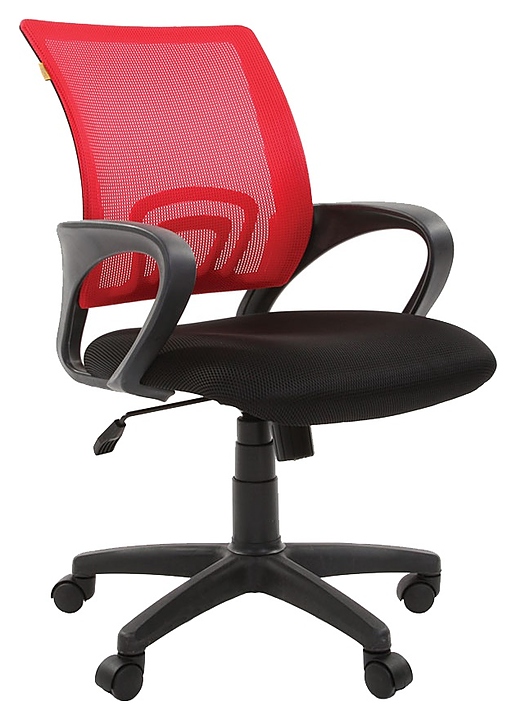 Кресло офисное Chairman 696 BLACK, черно-красное