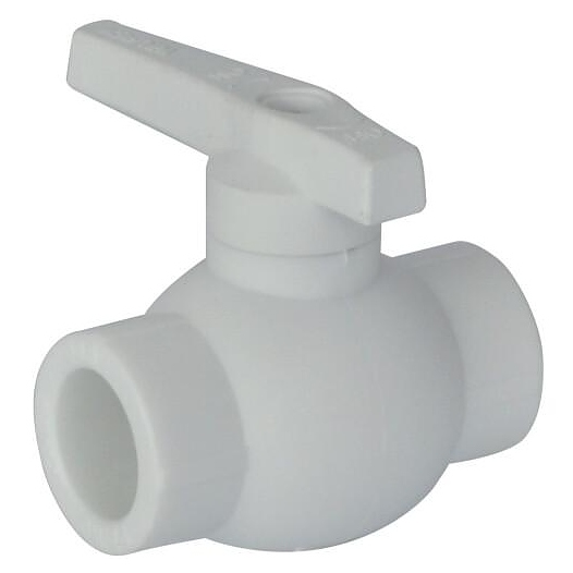 Кран шаровой VALFEX PP-R шаровой белый внутренняя пайка Дн 63