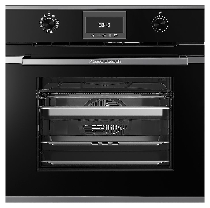 Духовой шкаф с паром Kuppersbusch BD 6340.0 S6 Black Steel 3600 Вт 70 л 595х559х595 мм черный