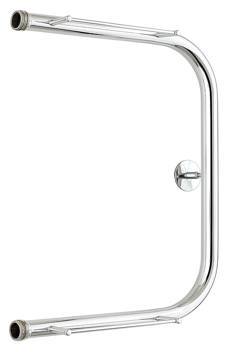 Полотенцесушитель водяной с 2 полками Стилье П-образный 50х40 см без покрытия