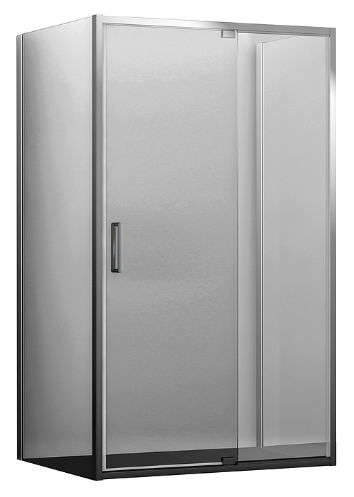 Уголок душевой Wasserkraft Berkel 48P25 120х80 см, серебристый профиль