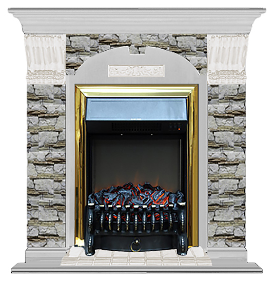 Камин Glenrich Арочный Fobos BR Алтай беленый дуб