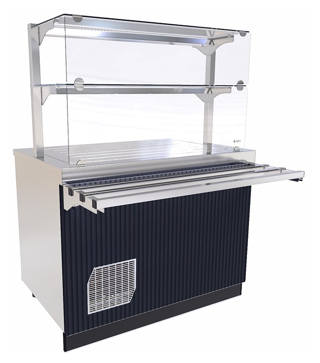 Прилавок-витрина холодильный Abat Сэйла ПВВ(Н)-70Е-06-НШ волна