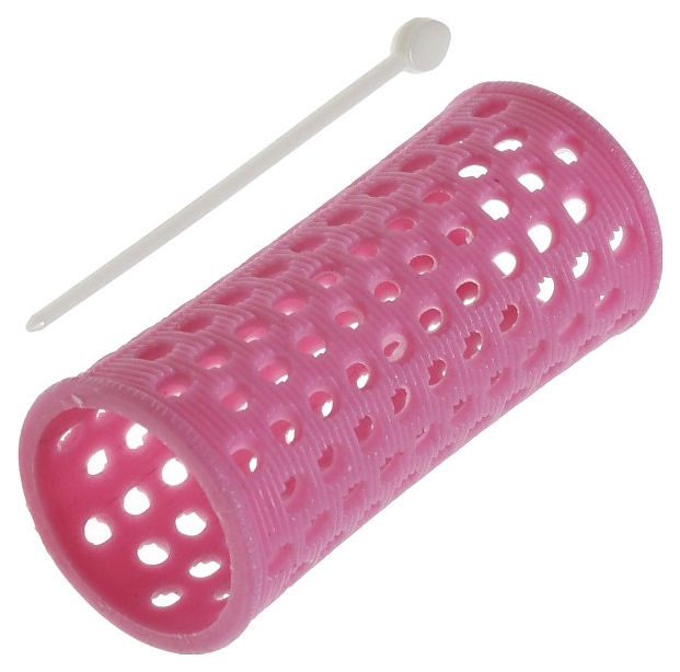 Бигуди Sibel 4600642, 28 мм, 10 шт., со шпилькой розовые