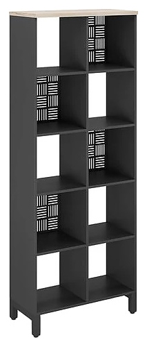 Стеллажная система КОБОР SQ-5X2 black/natural