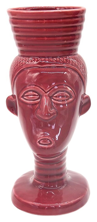Стакан для коктейлей P.L. Barbossa Tiki TIKI0029 550 мл d=12,2 см h=19,5 см (керамика) красный