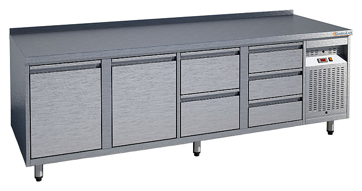 Стол холодильный Gastrolux СОБ4П-227/2Д5Я/S
