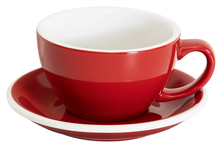 Пара кофейная Loveramics Egg C088-B045B 300 мл, красная