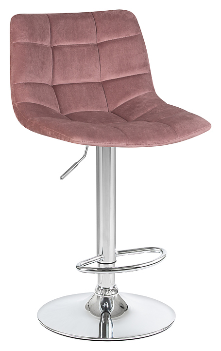 Стул барный DOBRIN 5017-LM TAILOR (пудрово-розовый, хромированная сталь)