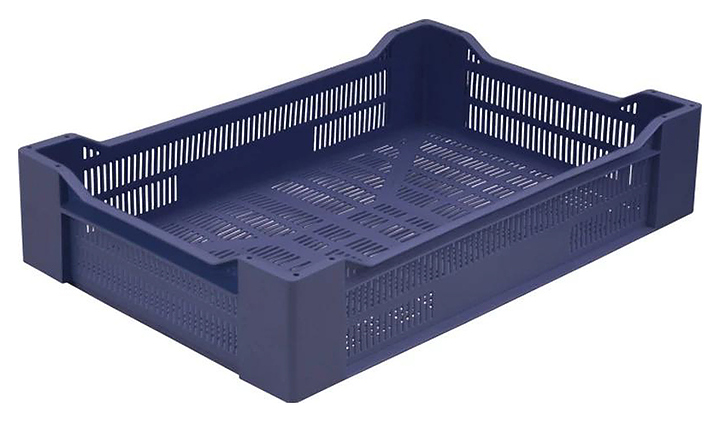 Ящик для овощей и фруктов ТАРА.РУ 119 600х400х135 мм синий