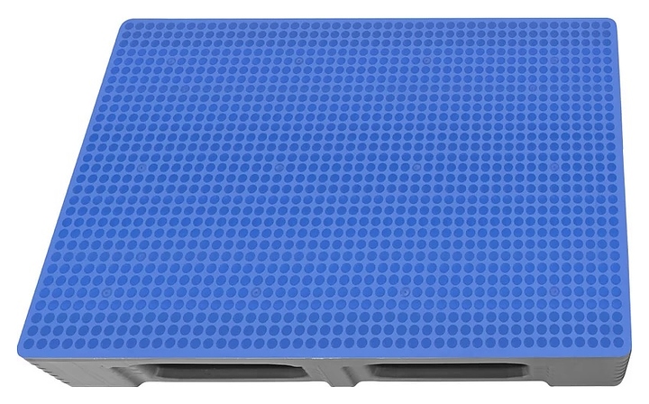 Паллет универсальный ТАРА.РУ CR 1208-TC1 Palgrip 1200х800х150 мм (сплошной на 3 полозьях)