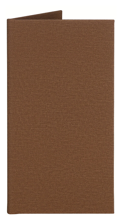 Папка-счет Luxstahl 120х220мм Темно -  коричневая.