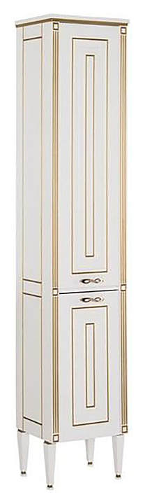 Шкаф-пенал Aquanet Паола 40 белый/золото