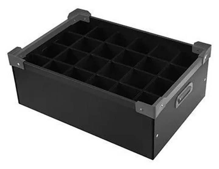 Ящик для бокалов P.L. Barbossa Bad Guys Bar GLSG0011 55х37,7х20.5 см поликарбонат, черный