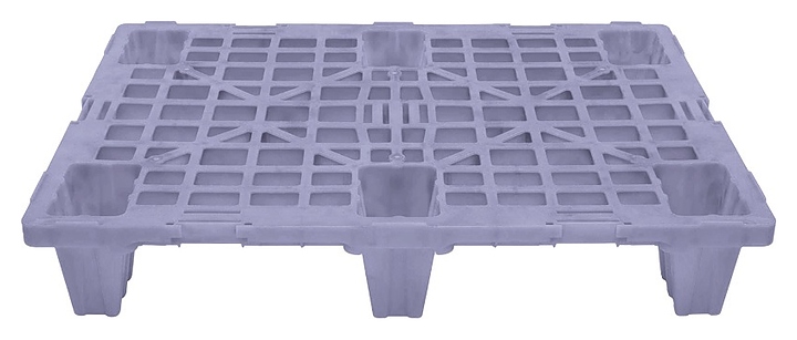 Паллет ТАРА.РУ IR 680 800х600х140 мм (перфорированный на 6 ножках) серый