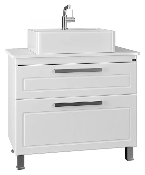 Тумба под раковину СаНта Нептун 90 напольная, со столешницей