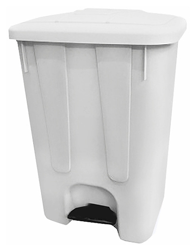 Контейнер для мусора TELKAR 50061 65 л белый