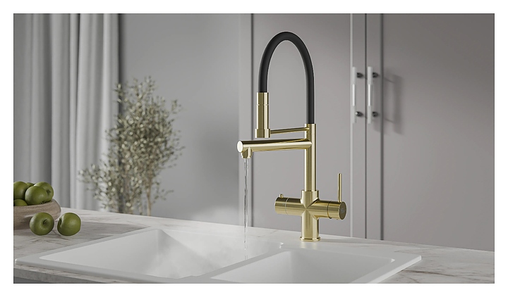 Система мгновенного кипячения воды 4 в 1 ArtisanTech Aquahot Rome LG, светлое золото