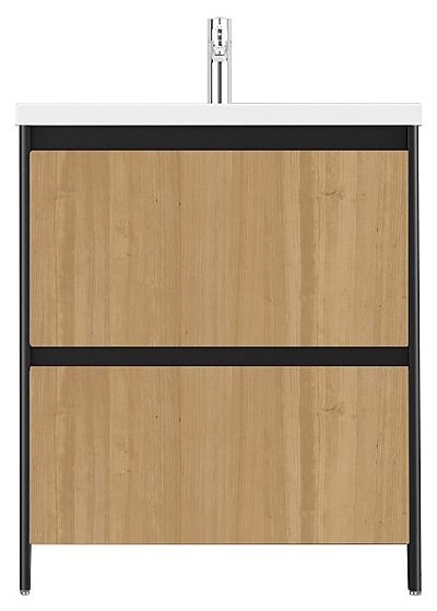 Тумба Velvex KLAUFS 70.2Y tnKLA.70.2Y-617.217 черная+дерево