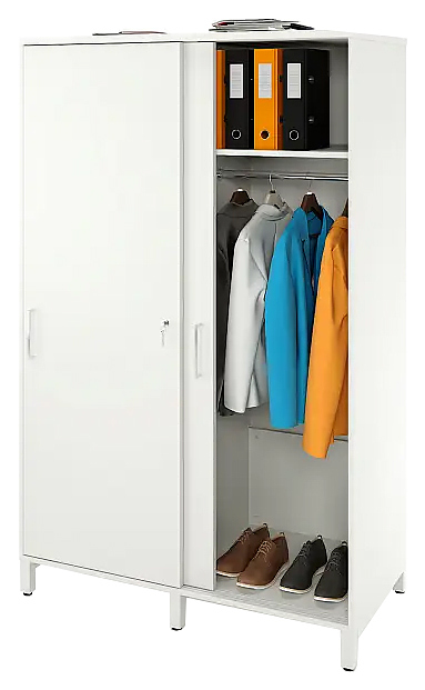 Локер ZAMM 2 полки, 2 штанги МК 600 120х60х190 см белый