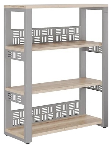 Стеллаж открытый КОБОР ST3-120/36 aluminum/natural