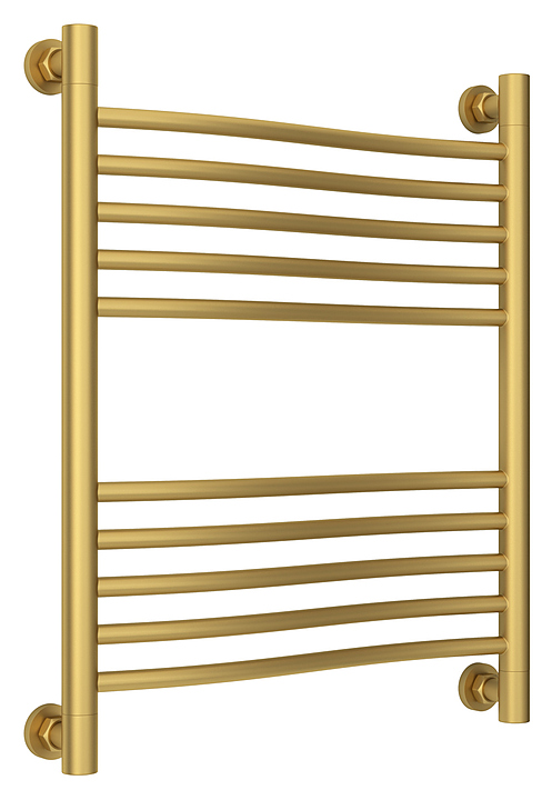 Полотенцесушитель водяной Сунержа Флюид + 60x50 см матовое золото