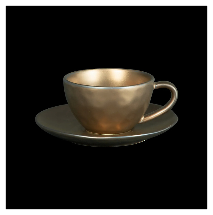 Чайная пара Corone Luminare HS205720 225 мл медная