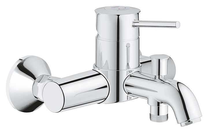 Смеситель для ванны и душа настенный Grohe BauClassic 32865000