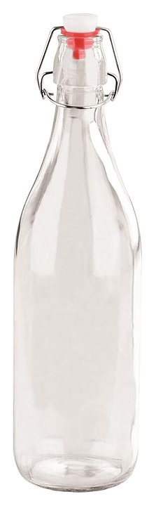 Бутылка для масла и уксуса P.L. Proff Cuisine SBRS-34 1000 мл d=9 см h=32 см (стекло) с пробкой и бугельным замком
