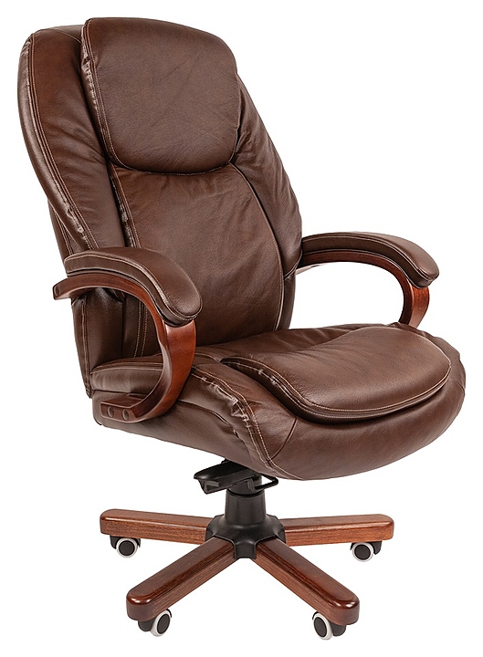 Кресло офисное Chairman 408, коричневое