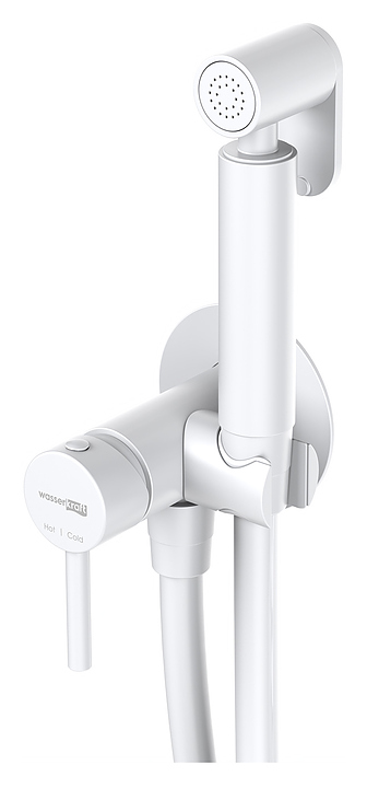 Душ гигиенический встраиваемый Wasserkraft A70538 белый soft-touch